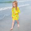 image:imageSwimZip Girls Long Sleeve Swim Dress Cover Up Swimsuit  UPF 50 Sun ProtectionCoral