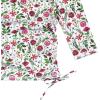 image:imageSwimZip Girls Long Sleeve Swim Dress Cover Up Swimsuit  UPF 50 Sun ProtectionFloral Garden