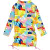 image:imageSwimZip Girls Long Sleeve Swim Dress Cover Up Swimsuit  UPF 50 Sun ProtectionJoyful