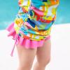 image:imageSwimZip Girls Long Sleeve Swim Dress Cover Up Swimsuit  UPF 50 Sun ProtectionJoyful