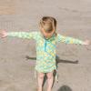 image:imageSwimZip Girls Long Sleeve Swim Dress Cover Up Swimsuit  UPF 50 Sun ProtectionLemons
