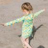 image:imageSwimZip Girls Long Sleeve Swim Dress Cover Up Swimsuit  UPF 50 Sun ProtectionLemons