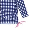 image:imageSwimZip Girls Long Sleeve Swim Dress Cover Up Swimsuit  UPF 50 Sun ProtectionNavy Gingham