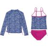 image:imageSwimZip Girls UPF 50 3Piece Long Sleeve Rash Guard Tankini amp Bikini BottomsOcean Breeze