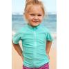 image:imageSwimZip Sweet Splasher  Short Sleeve Girl Zipper Rash Guard