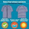image:imageSwimZip UPF 50 Short Sleeve Rash Guard for Boys and Girls  Baby Toddler Kids Navy Stripe