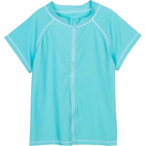 image:imageSwimZip Sweet Splasher  Short Sleeve Girl Zipper Rash Guard