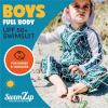 image:imageSwimZip Boys LongSleeve UPF 50 Swimsuit for Baby Toddler amp Little BoysGreen
