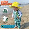 image:imageSwimZip Boys LongSleeve UPF 50 Swimsuit for Baby Toddler amp Little BoysGreen