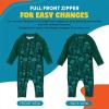 image:imageSwimZip Boys LongSleeve UPF 50 Swimsuit for Baby Toddler amp Little BoysJellyfish Green