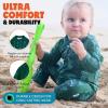 image:imageSwimZip Boys LongSleeve UPF 50 Swimsuit for Baby Toddler amp Little BoysJellyfish Green
