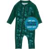 image:imageSwimZip Boys LongSleeve UPF 50 Swimsuit for Baby Toddler amp Little BoysJellyfish Green
