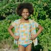 image:imageSwimZip Girls Short Sleeve Rash Guard with Tankini amp BottomsGroovy