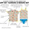 image:imageSwimZip Girls Short Sleeve Rash Guard with Tankini amp BottomsGroovy