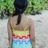 image:imageSwimZip Girls Short Sleeve Rash Guard with Tankini amp BottomsSurfs Up