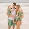 image:imageSwimZip Girls Short Sleeve Rash Guard with Tankini amp BottomsThe Tropics
