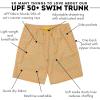 image:imageSwimZip Mens Swim Shorts with Boxer Brief Liner and UPF 50 Sun ProtectionKaleidoscope