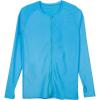 image:imageSwimZip Womens Long Sleeve Rash Guard Zip Swim Shirt SPF 50 Turquoise XL