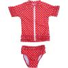 image:imageSassy Surfer  Pink UV Sun Protective Rash Guard Swimsuit Set by SwimZip Swimwear Red 1824 Months