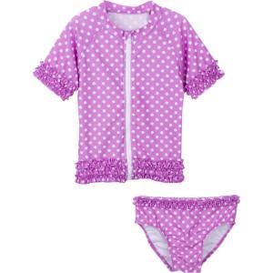 image:imageSwimZip Sassy Surfer  UV Sun Protective Rash Guard Swimsuit Set SwimwearPurple