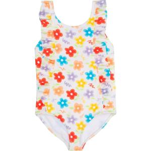 image:imageSwimZip Girls Ruffle OnePiece Swimsuit with UPF 50 Sun ProtectionBlossom